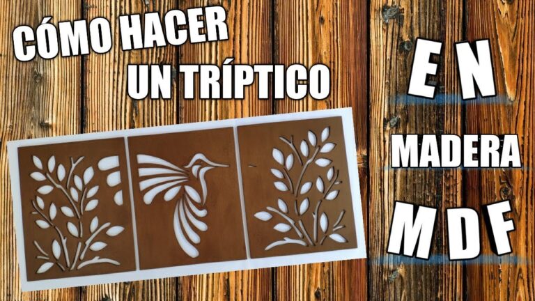Guía para hacer un tríptico de madera