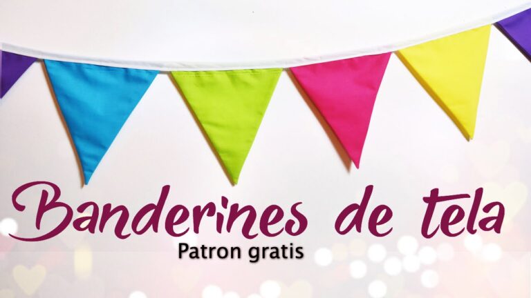 Cómo hacer banderines de tela para fútbol