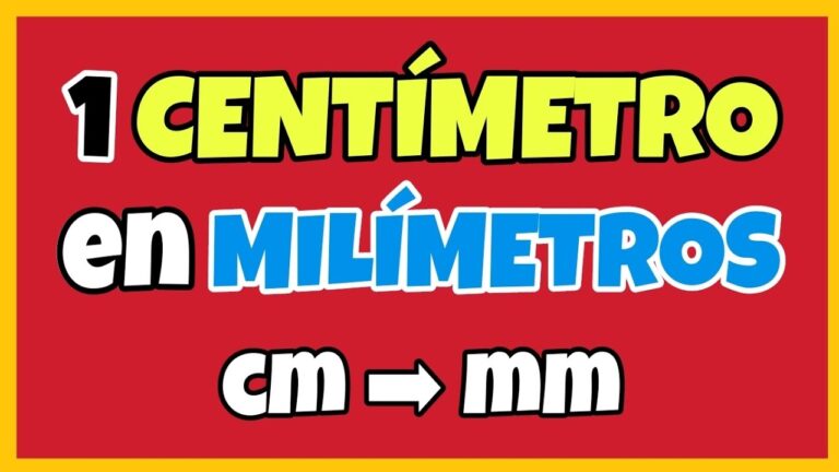 1 cm = 10 mm: ¿Cuántos milímetros hay en un centímetro? | Actualizado